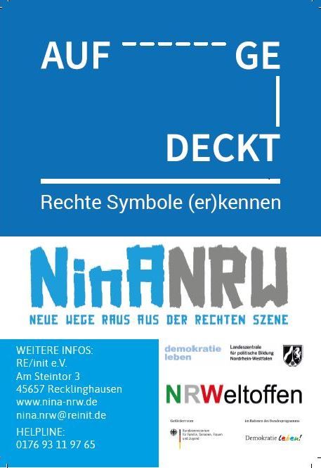 Informationsflyer von NinA NRW
